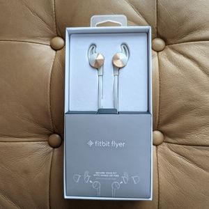 Fitbit flyer white and rose gold Wireless headphones
